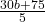 \frac{30b+75}{5}