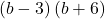 \left(b-3\right)\left(b+6\right)