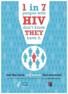 Information poster from CDC regarding HIV testing.