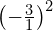 {\left(-\frac{3}{1}\right)}^{2}