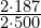 \frac{2\cdot 187}{2\cdot 500}