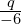 \frac{q}{-6}