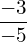 \dfrac{-3}{-5}