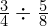 \frac{3}{4}\div \frac{5}{8}