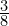 \frac{3}{8}