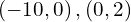 \left(-10,0\right),\left(0,2\right)