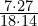 \frac{7\cdot 27}{18\cdot 14}