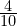 \frac{4}{10}