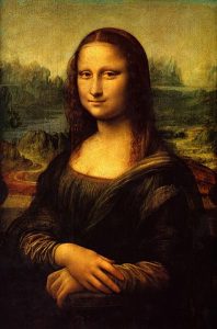Photograph of the portrait: Mona Lisa
