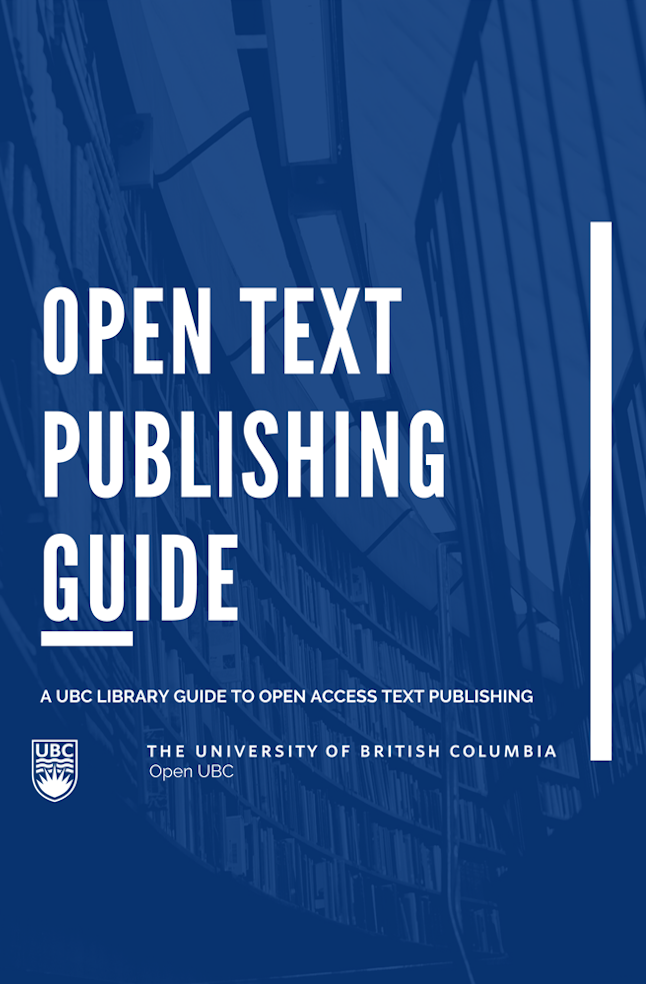 Cover image for UBC Open Text Publishing Guide