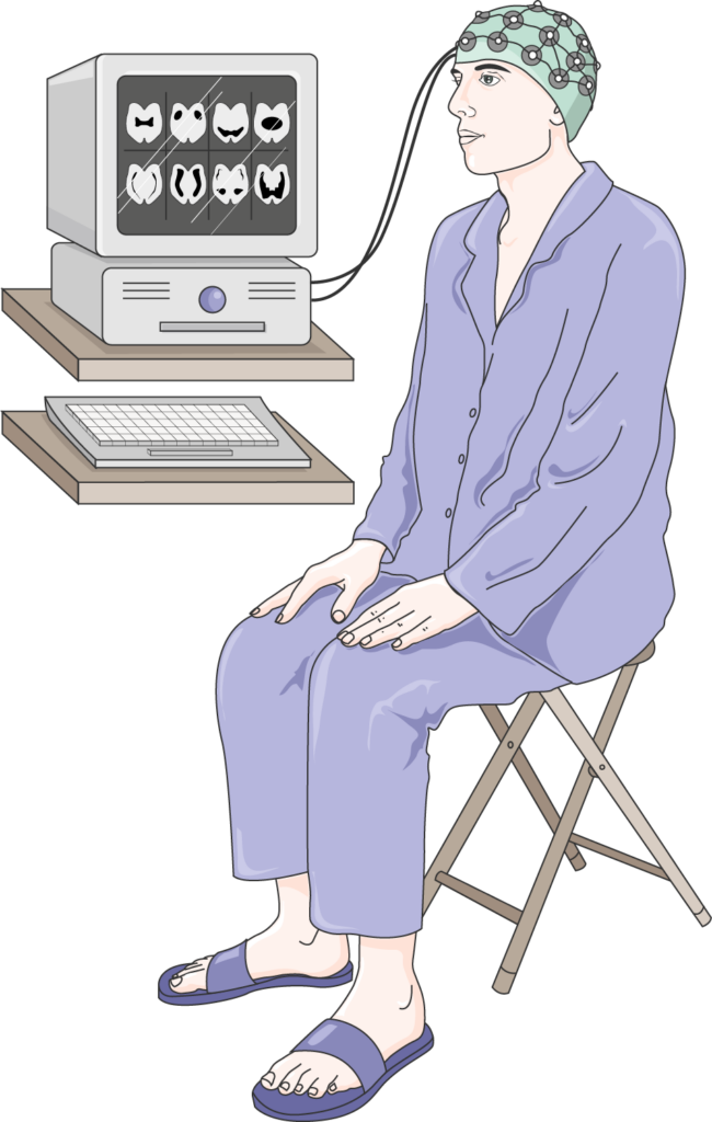 Diagram of an electroencephalogram (EEG)