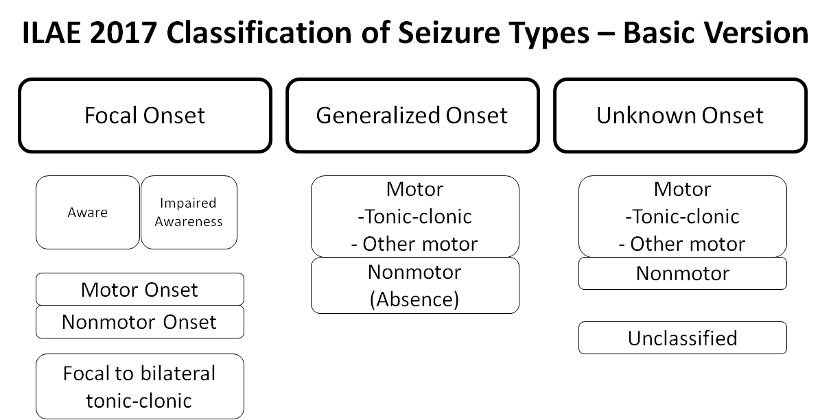 ILAE classification of seizure types 2017.