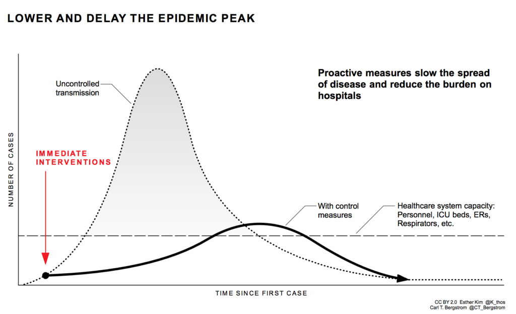 Proactive control measures can reduce peak number of cases during epidemics