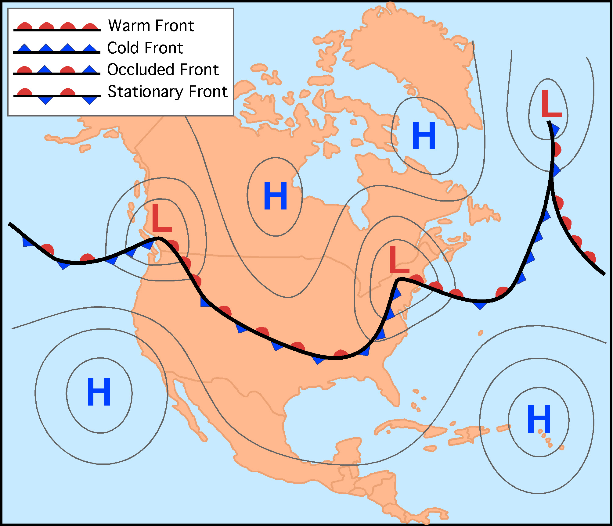 LABORATORY 4: MID-LATITUDE CYCLONES, WEATHER MAPS, AND FORECASTING ...