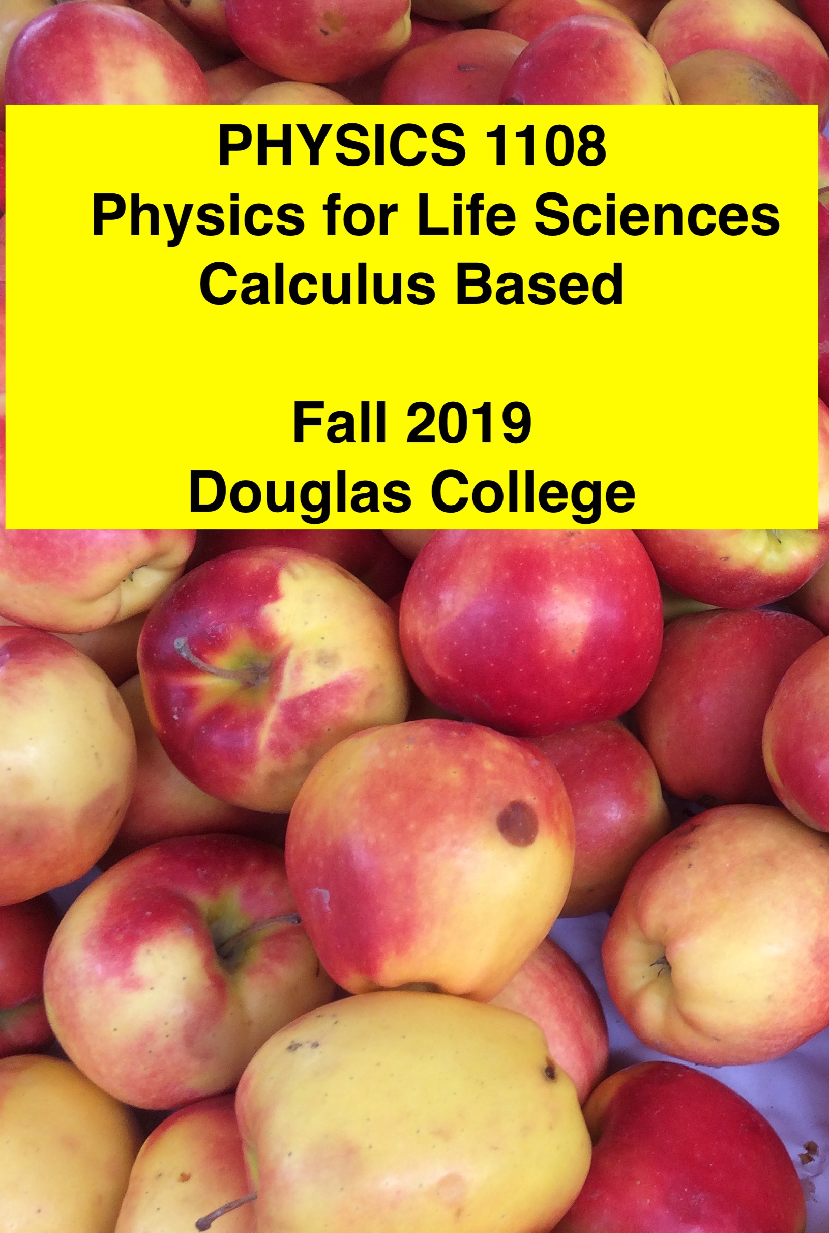Cover image for x-2019-Douglas College Physics 1108 Physics for the Life Sciences