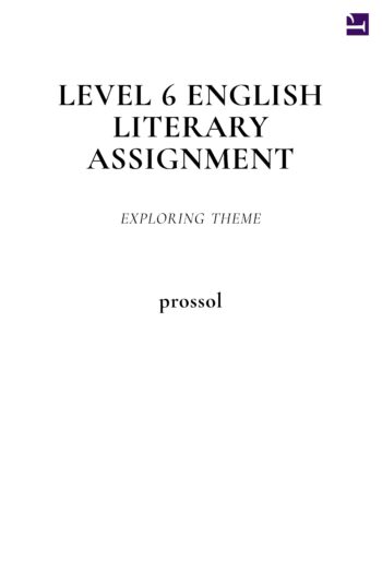 Cover image for Level 6 English Literary Assignment