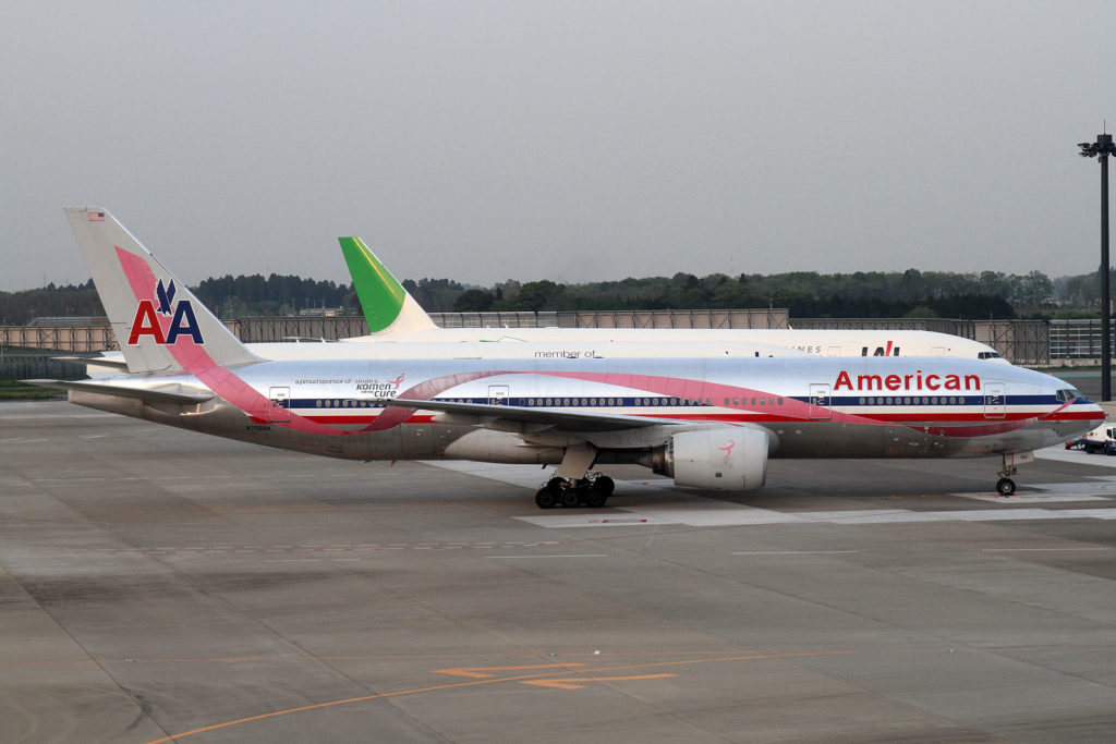 An American Airlines Boeing 747