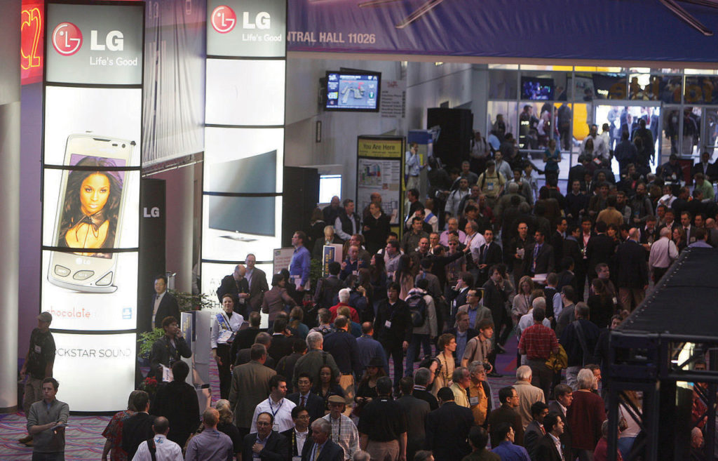 LG Electronics Display at CES 2010