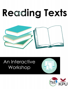 Reading Texts: An Interactive Workshop – Open Textbook