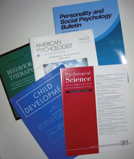 Figure 2.6 Small Sample of the Thousands of Professional Journals That Publish Research in Psychology and Related Fields