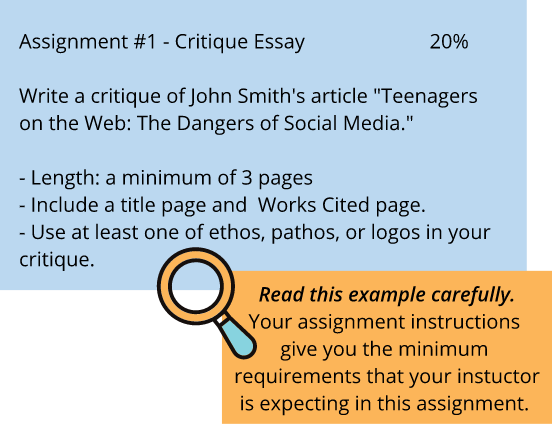 Identify learning goals for assignments \u2013 A Student Guide to Learning ...