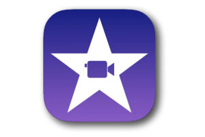 purple background. Star with a video camera