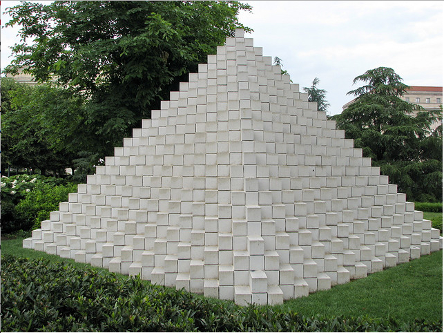 Figure 10.10.2 Four-sided pyramid, by Sol LeWitt, 1999 Image: Cliff, Flickr, CC Attribution 2.0