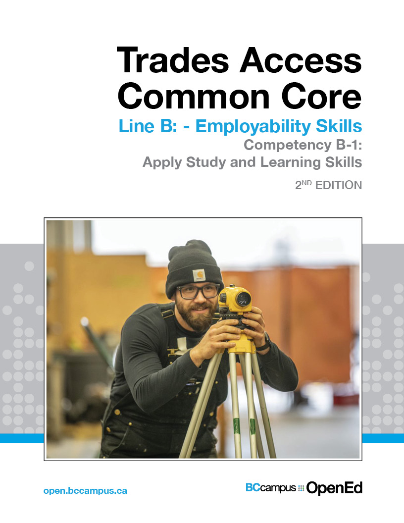 Cover image for Line B: Employability Skills - Line B-1: Apply Study and Learning Skillss
