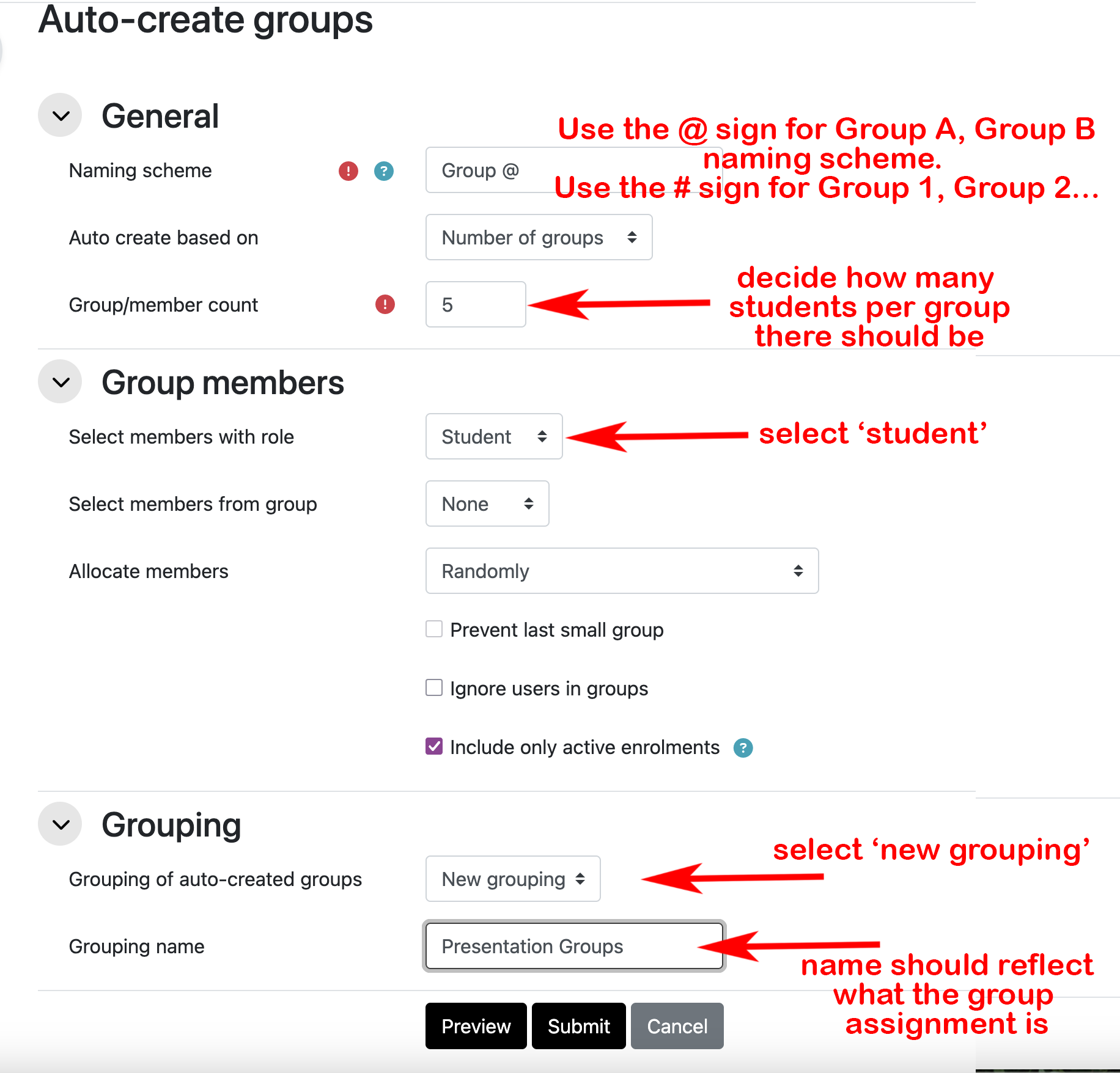 How to Create Groups – An Instructor's Guide to Teaching & Learning ...