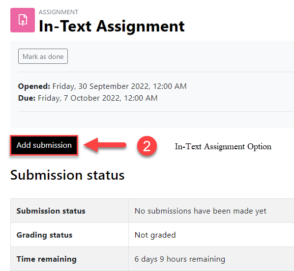 how to submit assignment on moodle app