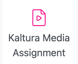 kaltura media assignment dropbox