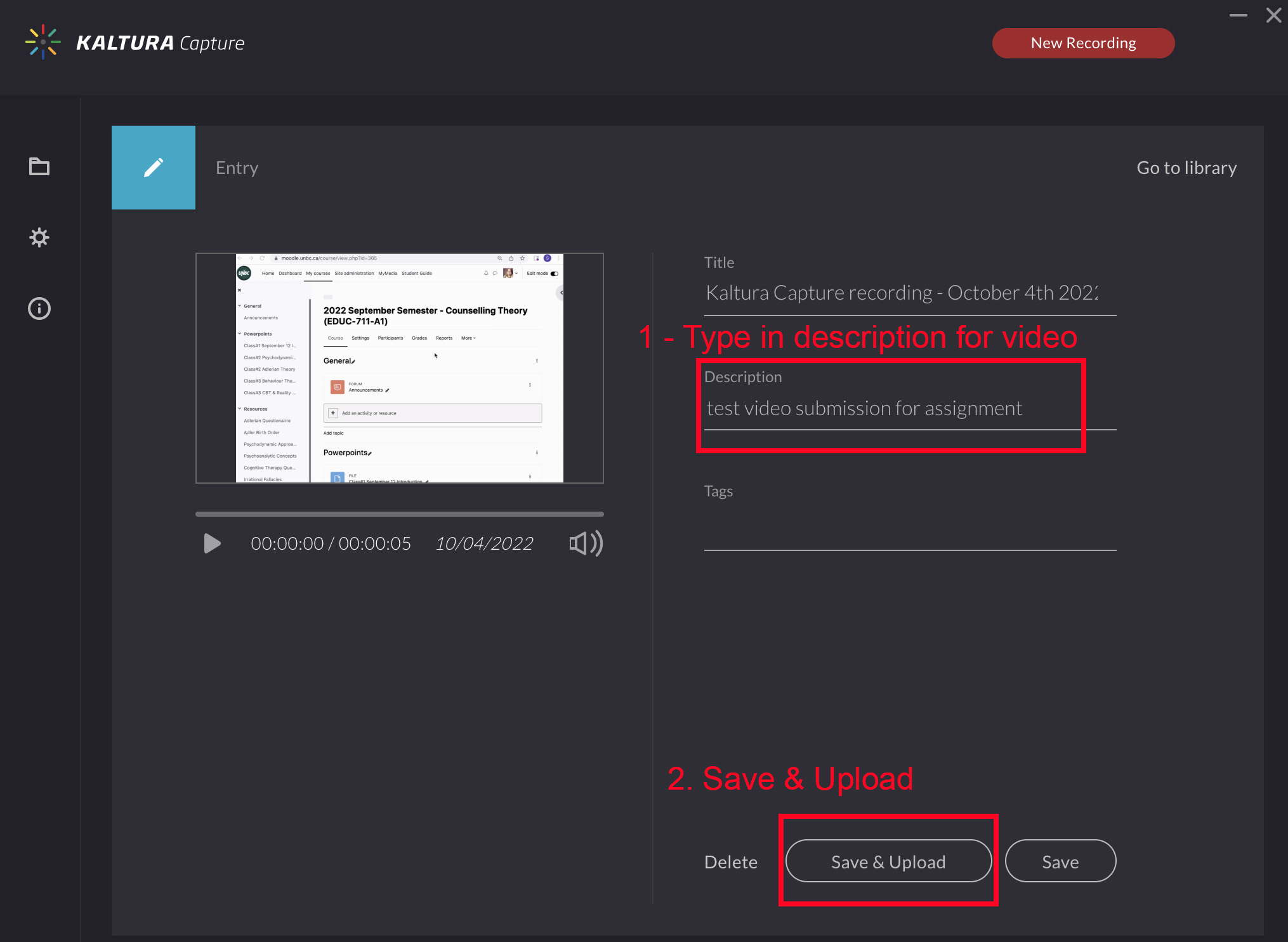 Submitting a Video Assignment – A Student Guide to Learning With ...