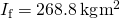 {I}_{\text{f}}=268.8\phantom{\rule{0.2em}{0ex}}\text{kg}·{\text{m}}^{2}