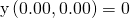 \text{y}\left(0.00,0.00\right)=0