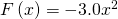 F\left(x\right)=-3.0{x}^{2}