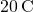 20\phantom{\rule{0.2em}{0ex}}\text{°C}