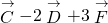 \stackrel{\to }{C}-2\stackrel{\to }{D}+3\stackrel{\to }{F}