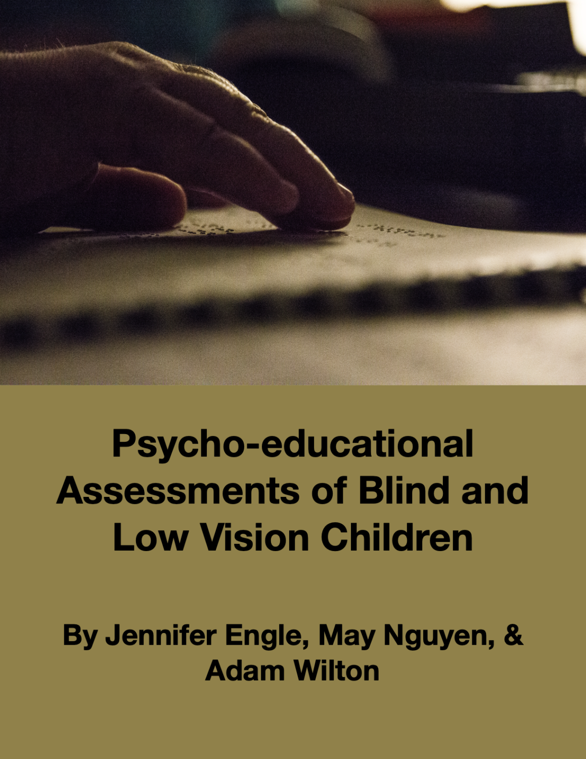 Cover image for Psycho-educational Assessments of Blind and Low Vision Children