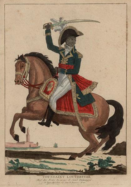 The slave rebellion in St. Domingue, soon to be the nation of Haiti, was led by Toussaint L’Ouverture, a former slave himself.
