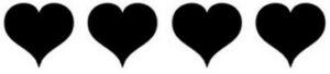 Heart, heart, heart, heart.