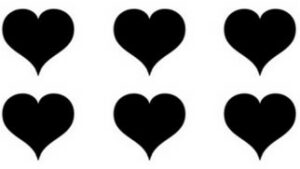 Heart, heart, heart, heart, heart, heart