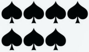Spade, spade, spade, spade, spade, spade, spade.