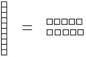 Ten ones equals ten.