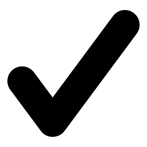 A check mark.