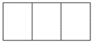 Rectangle divided into three equal parts